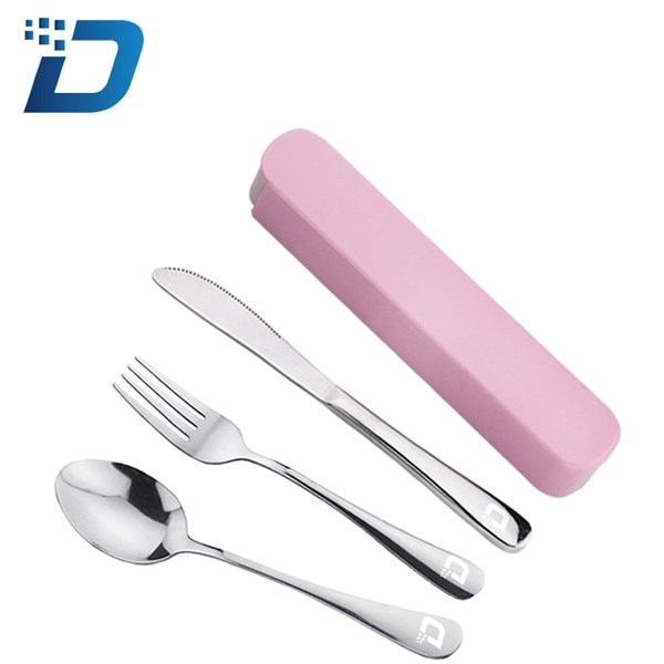Portable Knife, Fork, and Spoon Three-piece Suit - Image 1