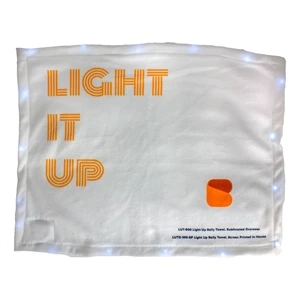 Light Up White LED Rally Towel