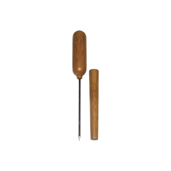 Ice Pick with Bamboo Handle and Sheath - Image 2