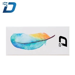 Paper Colored Feather Bookmark