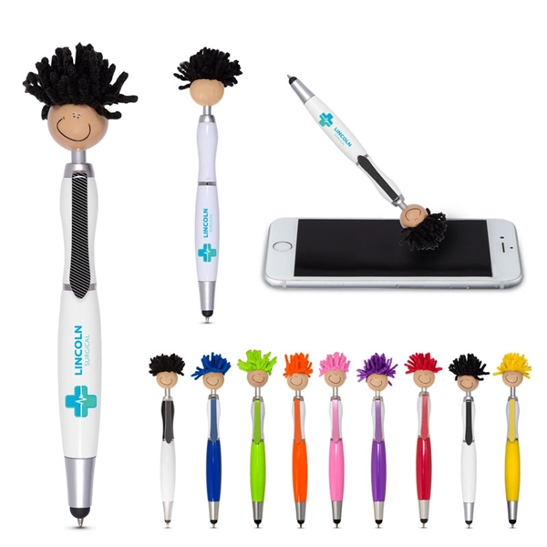 Multicultural MopToppers® Screen Cleaner with Stylus Pen ... - Image 1
