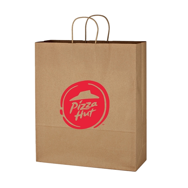 Kraft Paper Brown Shopping Bag - 16" x 19" - Image 1