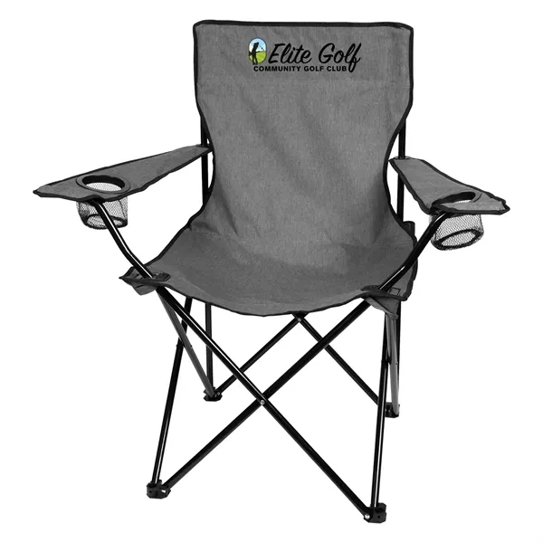 Heathered Folding Chair With Carrying Bag - Image 6