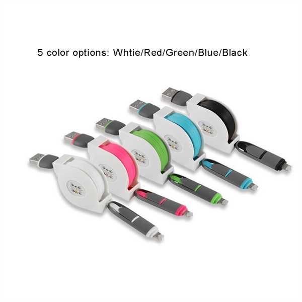 Retractable 2 in 1 Phone Charging Cable - Image 3