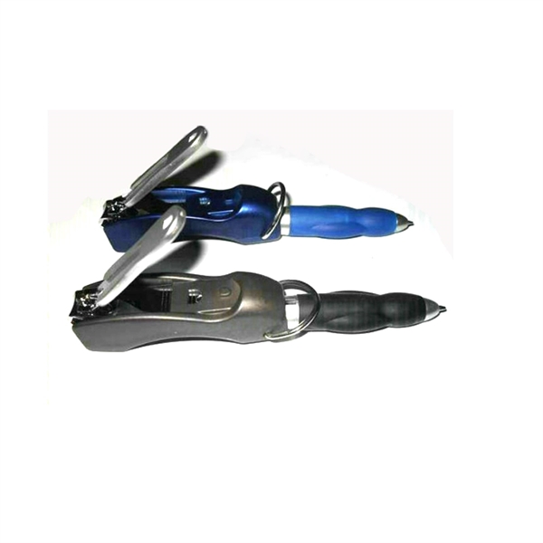 Plastic key chain nail clippers - Image 1