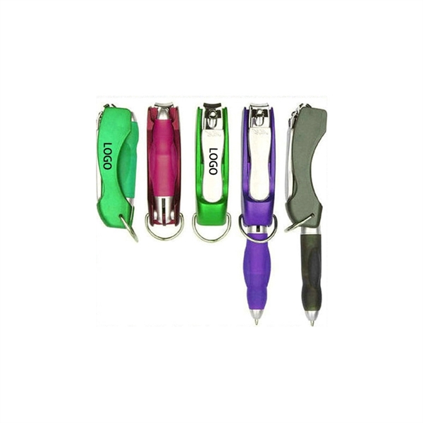 Plastic key chain nail clippers - Image 2