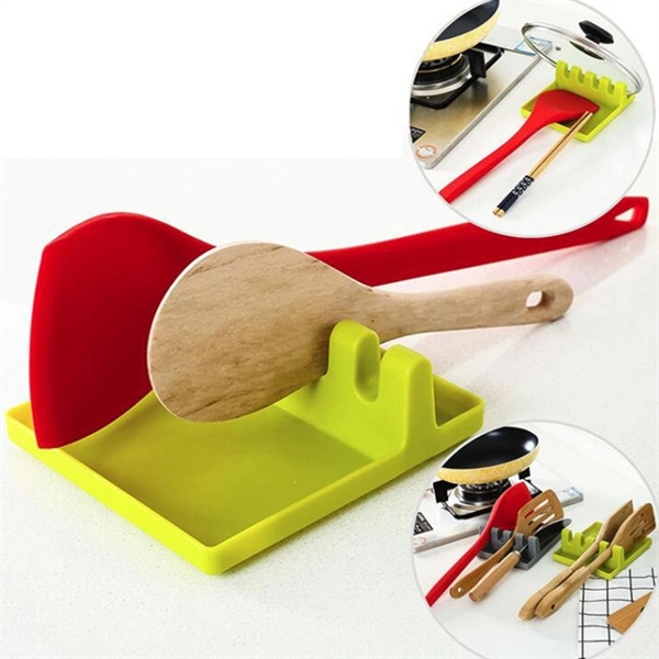 Silicone kitchen non-slip spoon holder mat - Image 1