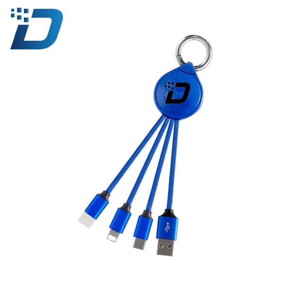 One Drag Three Keychain Data Cable - Image 2