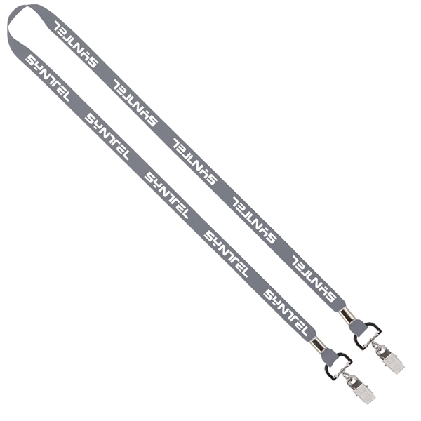 Import Rush 1/2" Polyester 2-Ended Lanyard with Crimps - Image 1