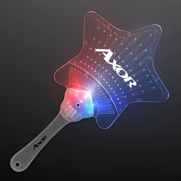 Star Light Up Hand Fan, 60 day overseas production time - Image 1