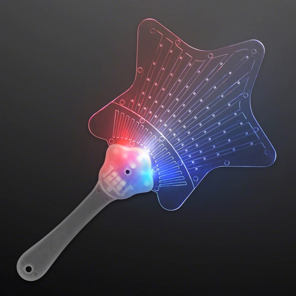Star Light Up Hand Fan, 60 day overseas production time - Image 2