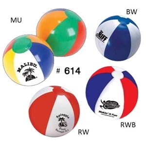 12" Inflatable Beach Ball with 6 Panels