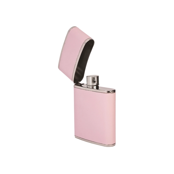 Flip-Top Mini Deluxe Pocket Flask, 2 1/2 Oz - Image 3