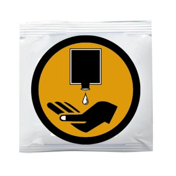 USA Made Hand Sanitizer Gel Pouch w/ Large Custom Imprint - Image 2