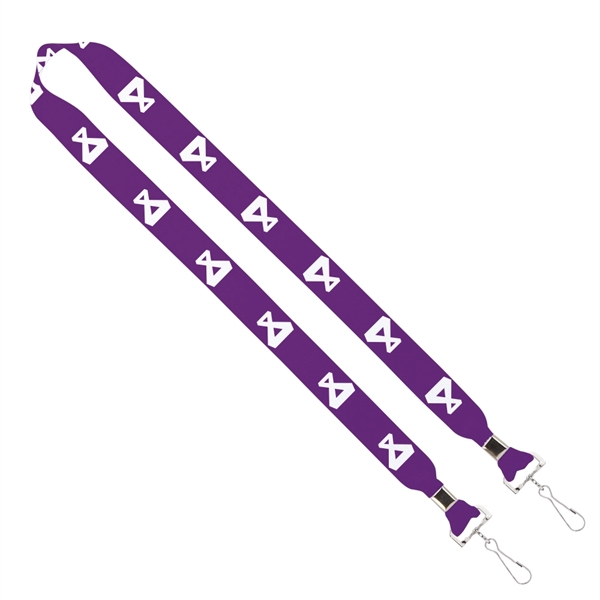 Import Rush 1" Dye-Sublimated 2-Ended Lanyard with Crimps - Image 1