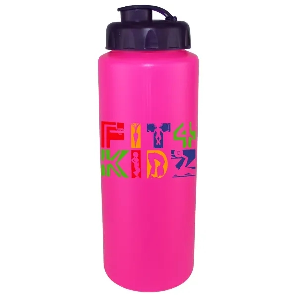 32oz. Sports Bottle with Flip Top Cap, Full Color Digital - Image 6