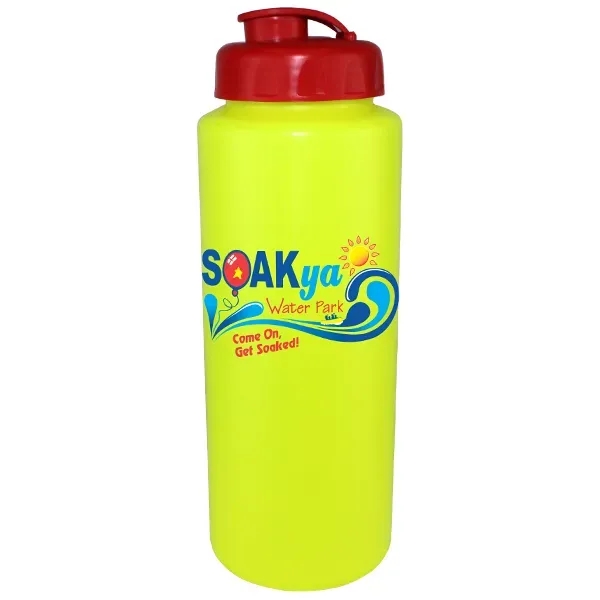 32oz. Sports Bottle with Flip Top Cap, Full Color Digital - Image 7
