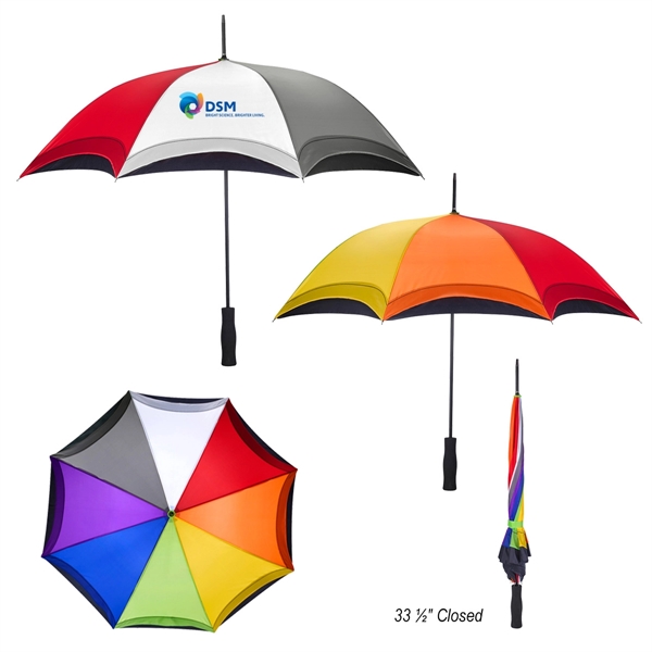 46" Arc Rainbow Umbrella - Image 1