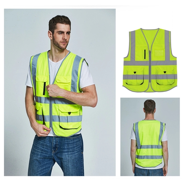 Reflective Vest Cycling Safety Sanitation Worker Clothes - Image 1