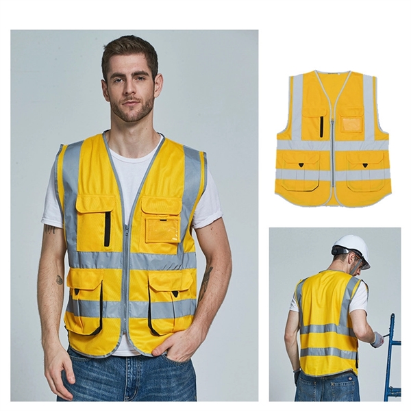 Reflective Vest Cycling Safety Sanitation Worker Clothes - Image 3