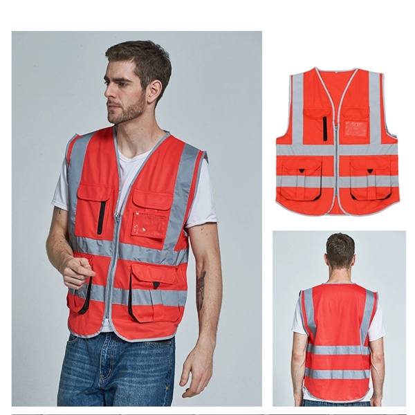 Reflective Vest Cycling Safety Sanitation Worker Clothes - Image 4