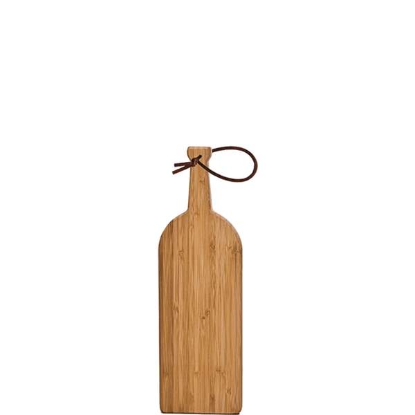 Bamboo Cutting Board, Wine Bottle Shape, Small - Image 1