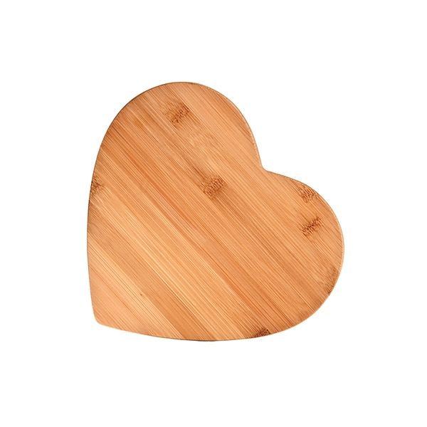 Bamboo Heart Shaped Cutting Board, Small - Image 1