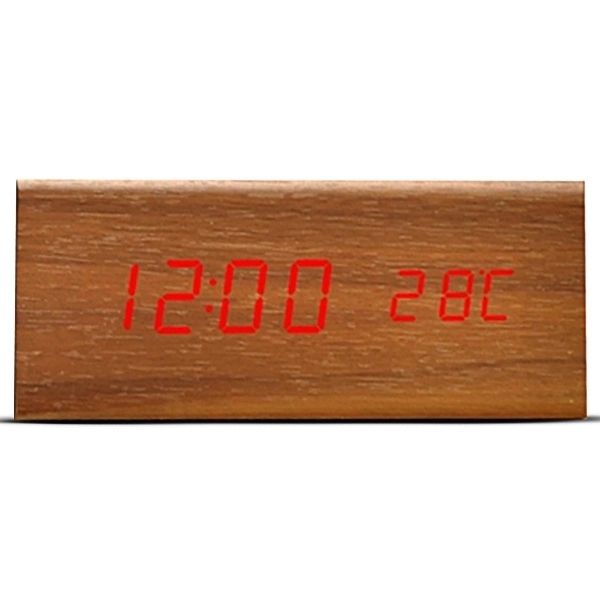Wooden Digital Desk Clock - Image 2