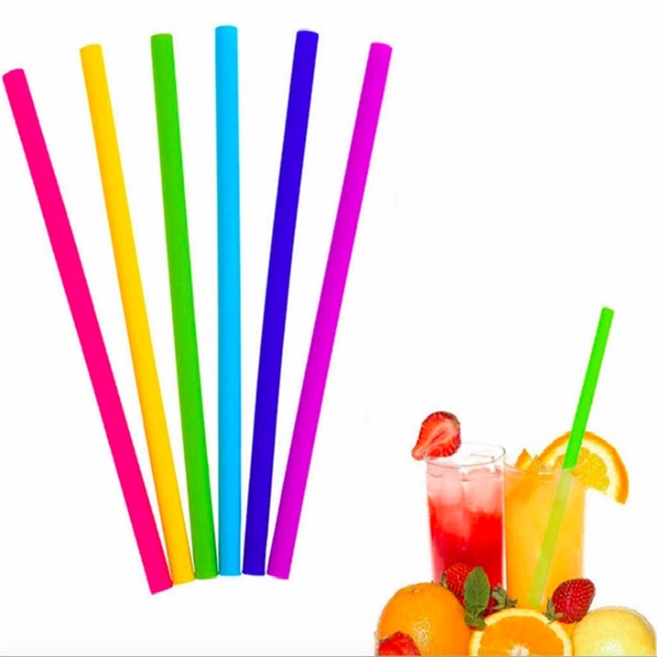 Straight Long Silicone Straws for Tumbler - Image 1