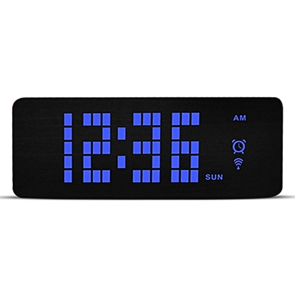 Wooden Digital Desk Clock w/ Temperature - Image 3