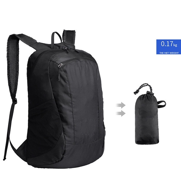16" Foldable Waterproof Outdoor Travel Backpack - Image 2