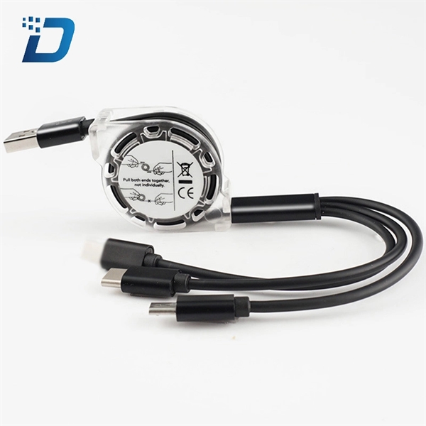 Aluminum Alloy 3-in-1 Charging Cable - Image 2