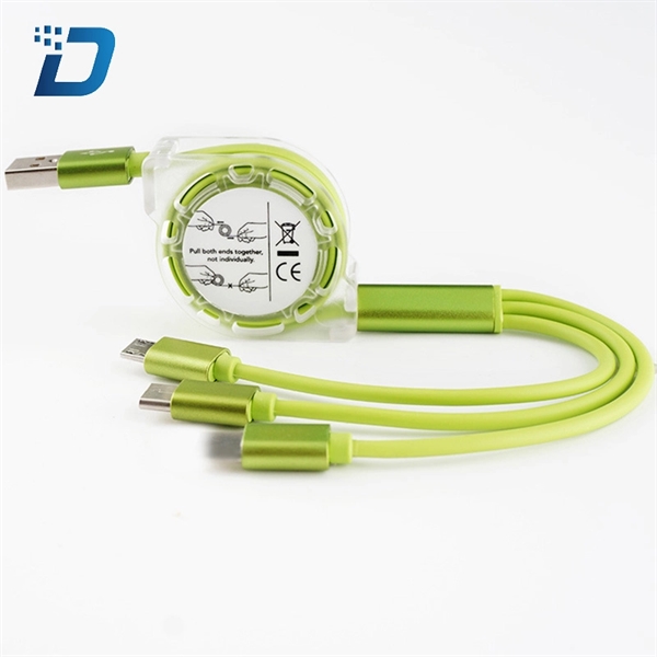 Aluminum Alloy 3-in-1 Charging Cable - Image 3