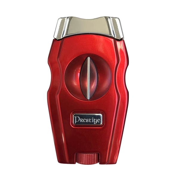 Gladiator V-Cut Cigar Cutter w Punch (Candy Apple Red Pearl) - Image 4