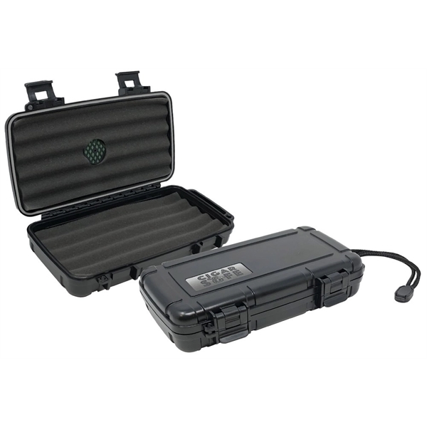 Cigar Safe 5 Water Resistant Carrying Case w/ Humidifier - Image 1