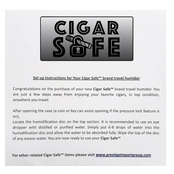Cigar Safe Small Cigar Box Carry Case for 10 Cigars (Black) - Image 7