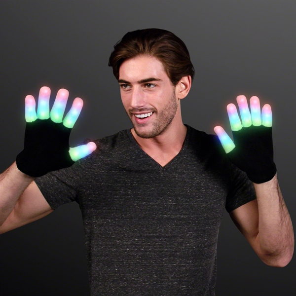 Strip Light Fingers LED Glow Gloves - Image 2