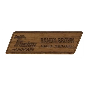Texture Tone™ Custom Wood Name Badges
