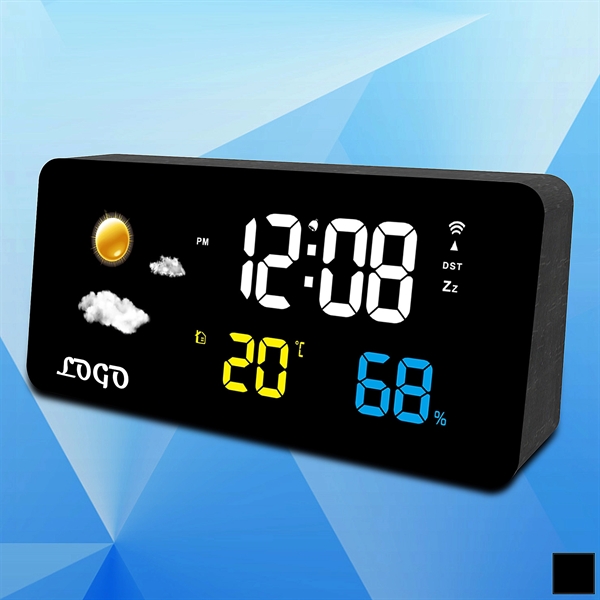 Digital Desk Clock w/ Forecast - Image 1