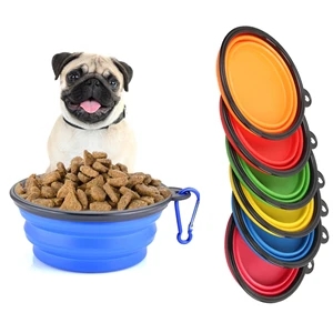 Travel Pet Bowl With Carabiner