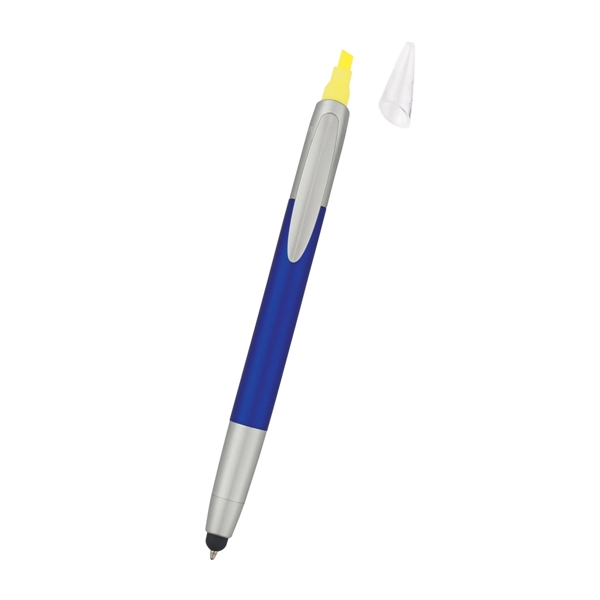3-In-1 Pen With Highlighter and Stylus - Image 2