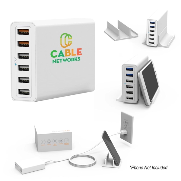 PowerHub 6-Port USB Wall Charger - Image 1