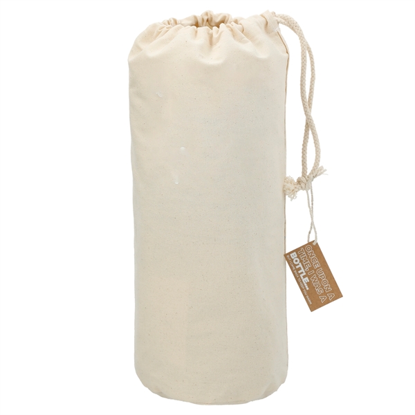 100% Recycled PET Fleece Blanket with Canvas Pouch - Image 3