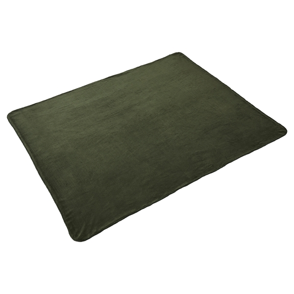 100% Recycled PET Fleece Blanket with Canvas Pouch - Image 5