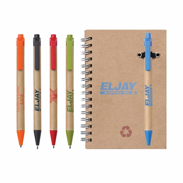 Recycled Notebook/Pen Combo - 4"x6" - Image 13