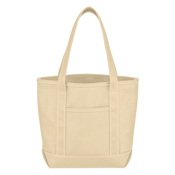 Small Cotton Canvas Yacht Tote Bag - Image 6