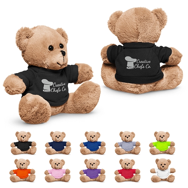 7" Plush Bear with T-Shirt - Image 1