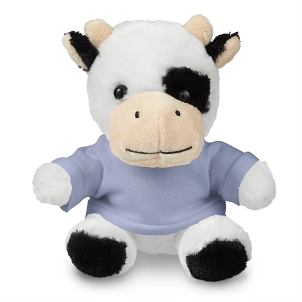 7" Plush Cow with T-Shirt - Image 12