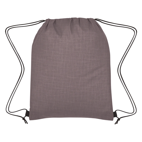 Crosshatch Non-Woven Drawstring Bag - Image 9
