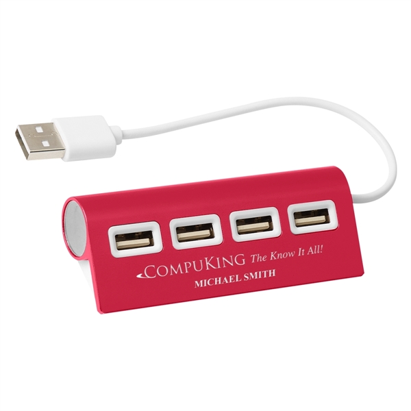 4-Port Aluminum Wave USB Hub - Image 3